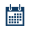Icon of a monthly calendar with dates